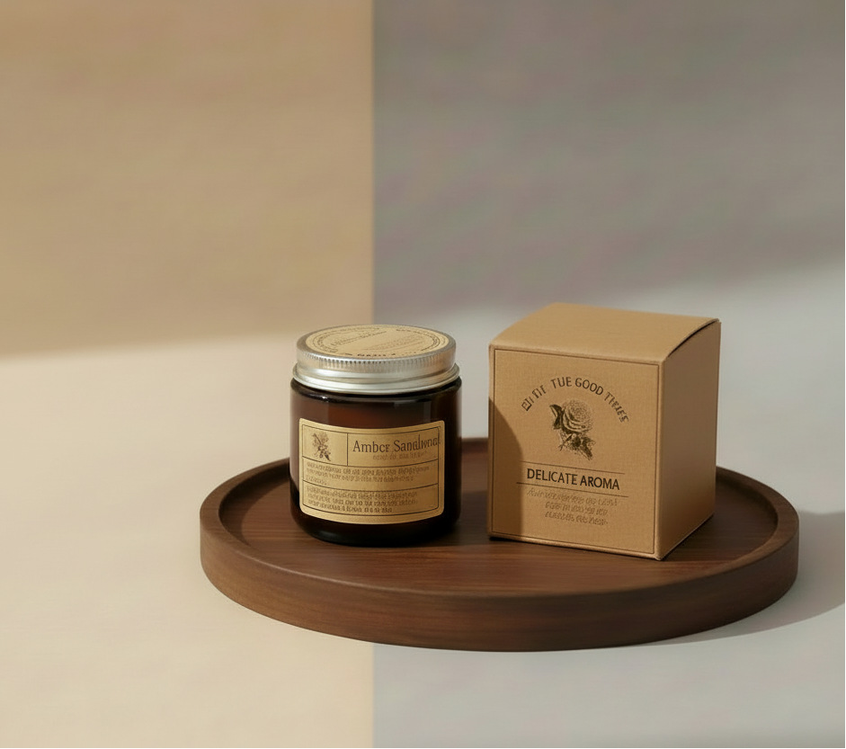 Scented Soy Wax Candle in Glass