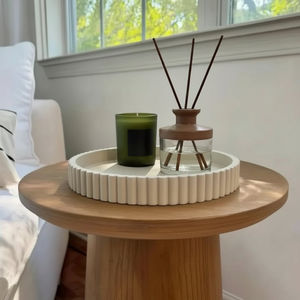 Fluted Decorative Tray