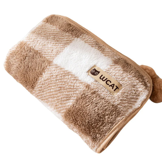 Luxe Plaid Pet Blanket