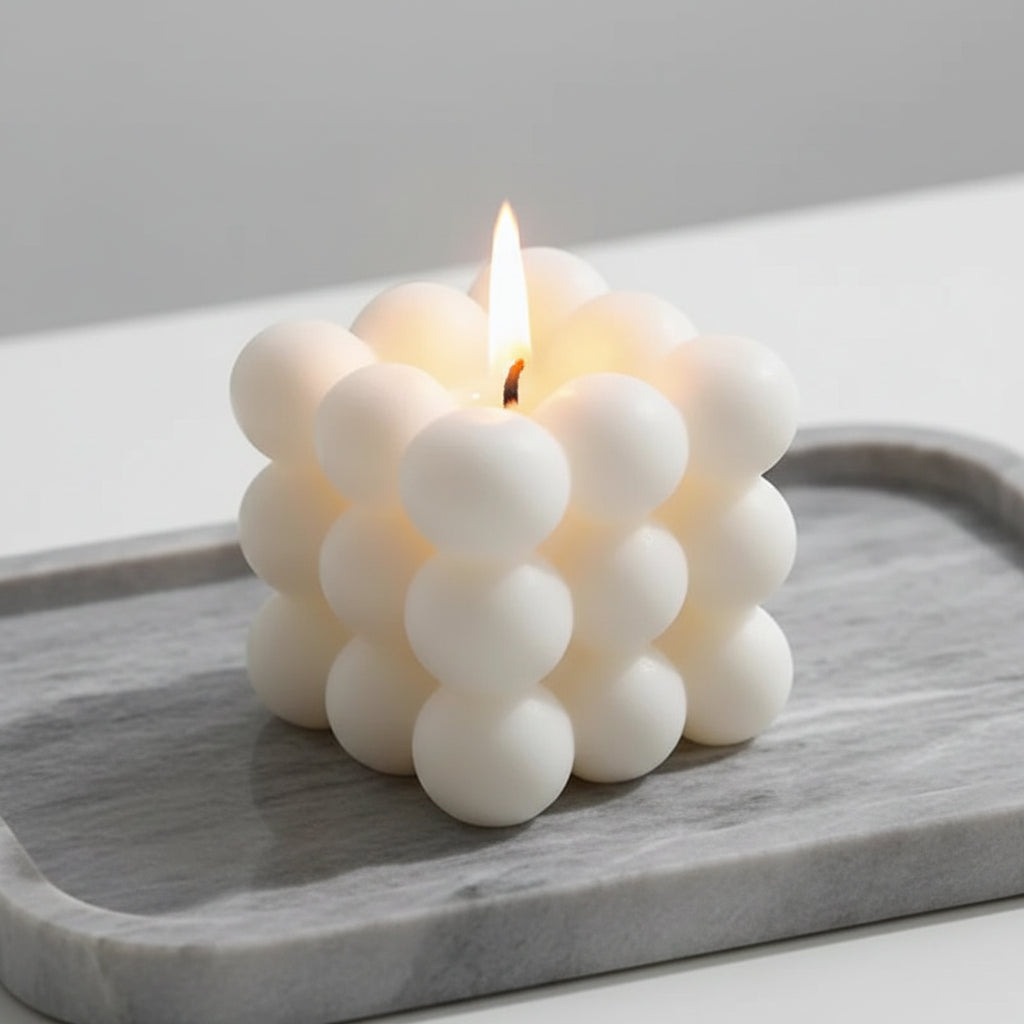 Scandinavian  Bubble Candle