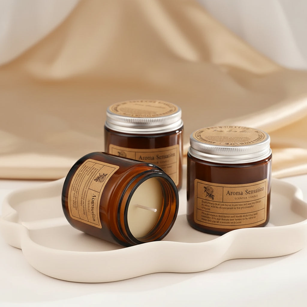 Scented Soy Wax Candle in Glass