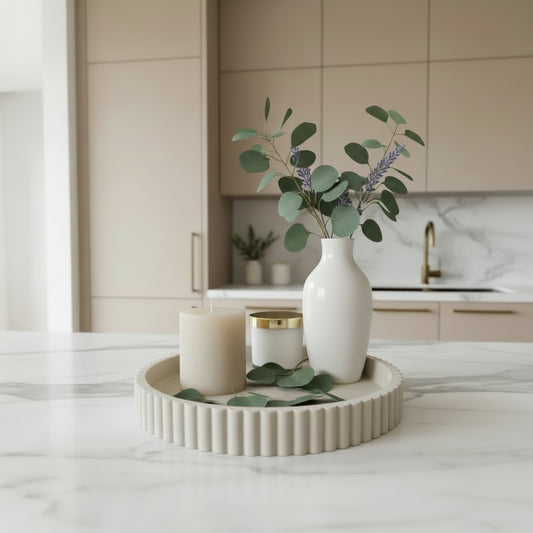 Fluted Decorative Tray