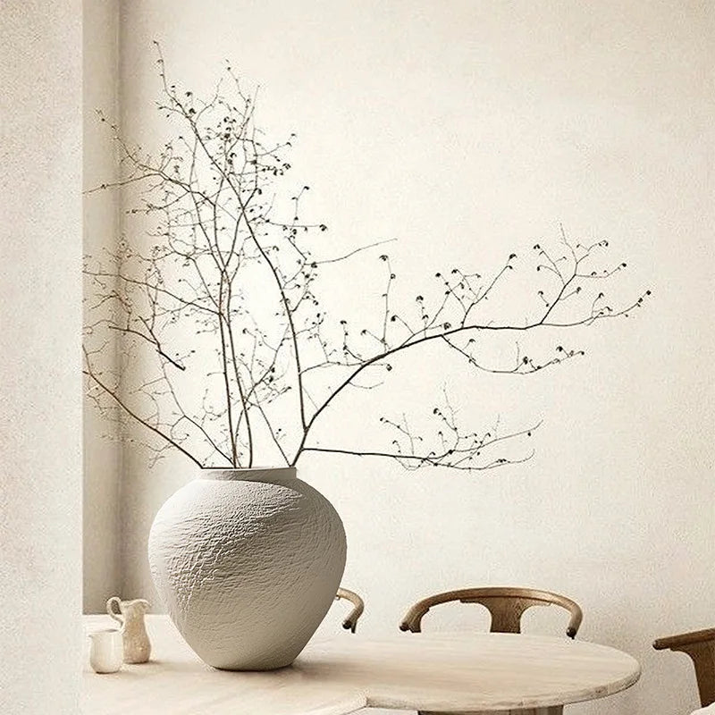 Textured Stone Ceramic Vase